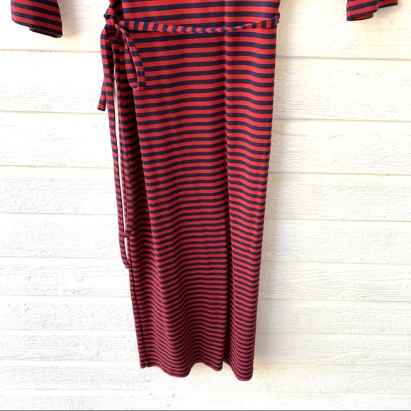 Boden Red Stripe Below Knee Pencil Dress WH507 - Picture 5 of 11